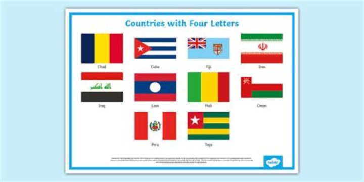 What countries have 4 letter names?