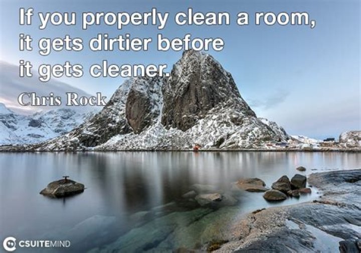 What gets clean the dirtier it gets?